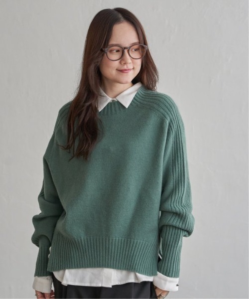 LBC（エルビーシー）の「【お得だ値】サイドスリットニット（ニット/セーター・レディース・ベージュ/グリーン/ブルー/チャコールグレー・L/M）」の4枚目の写真