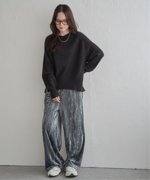 LBC（エルビーシー）の「【お得だ値】サイドスリットニット（ニット/セーター・レディース・ベージュ/グリーン/ブルー/チャコールグレー・L/M）」の7枚目の写真