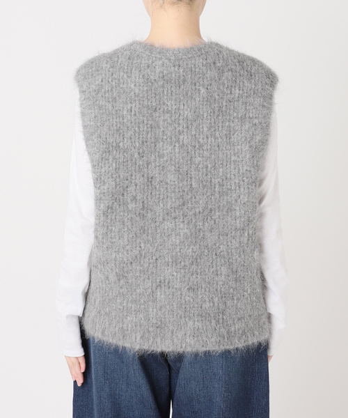 Spick & Span（スピックアンドスパン）の「アルパカ混ニットベスト（ベスト・レディース・グレー/ベージュ・FREE）」の18枚目の写真