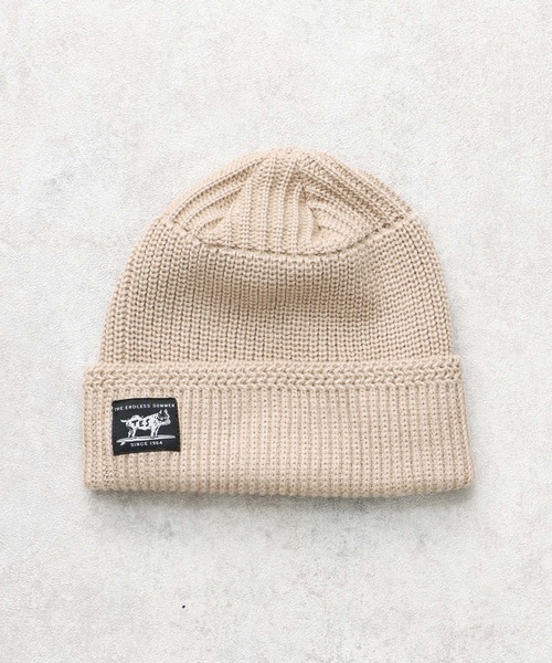 The Endless Summer（エンドレスサマー）の「【WEB / FLAG SHOP限定】TES JAPAN KNIT CAP / ニットキャップ（キャップ・メンズ・ネイビー/ベージュ/オフホワイト/グレー/ダークグリーン/ワイン/ブラック/ブラウン・FREE）」の5枚目の写真