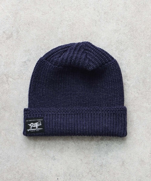 The Endless Summer（エンドレスサマー）の「【WEB / FLAG SHOP限定】TES JAPAN KNIT CAP / ニットキャップ（キャップ・メンズ・ネイビー/ベージュ/オフホワイト/グレー/ダークグリーン/ワイン/ブラック/ブラウン・FREE）」の7枚目の写真