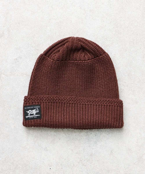The Endless Summer（エンドレスサマー）の「【WEB / FLAG SHOP限定】TES JAPAN KNIT CAP / ニットキャップ（キャップ・メンズ・ネイビー/ベージュ/オフホワイト/グレー/ダークグリーン/ワイン/ブラック/ブラウン・FREE）」の4枚目の写真