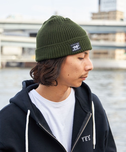 The Endless Summer（エンドレスサマー）の「【WEB / FLAG SHOP限定】TES JAPAN KNIT CAP / ニットキャップ（キャップ・メンズ・ネイビー/ベージュ/オフホワイト/グレー/ダークグリーン/ワイン/ブラック/ブラウン・FREE）」の14枚目の写真