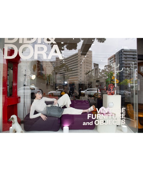 L.H.P（エルエイチピー）の「X NIHILO/エックス二ヒロ/NUMBER 5（トートバッグ・レディース・ベージュ・F）」の12枚目の写真