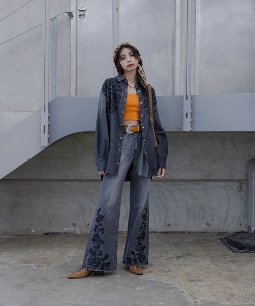 PAGEBOY（ページボーイ）の「ウエスタンミュール（パンプス・レディース・ブラック/ブラウン・MEDIUM/LARGE）」の14枚目の写真