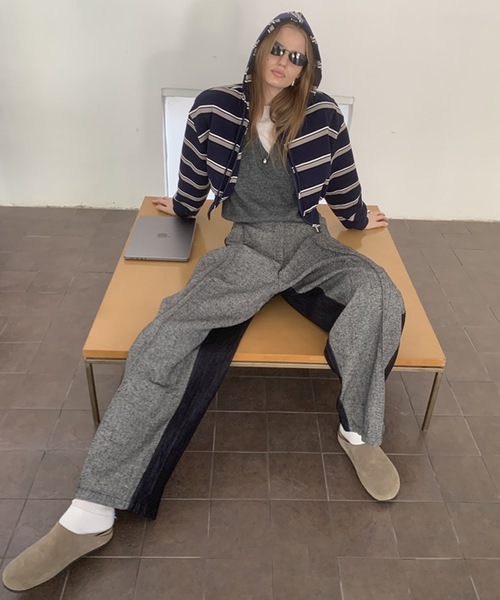 SANSeLF（サンセルフ）の「【LONSLAN】 スウィッチングスラックスパンツ sanwl24a056（スラックス・レディース・グレー・S/M）」の7枚目の写真