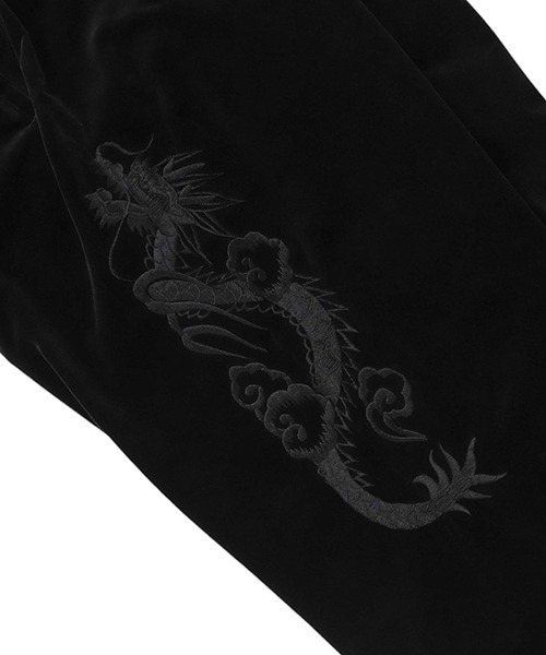 GOLD（ゴールド）の「東洋エンタープライズ GOLD / ゴールド：VELVETEEN SUKA TRACK PANTS：24B-GL42469[MUS]（その他パンツ・メンズ・ブラック×ブラック・M）」の5枚目の写真