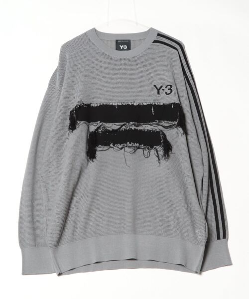 Y-3(ワイスリー)の「U GFX KNIT CREW(ニット/セーター・メンズ・グレー・LARGE/MEDIUM/SMALL/X-SMALL/XX-SMALL/XX-LARGE/X-LARGE)」の7枚目の写真