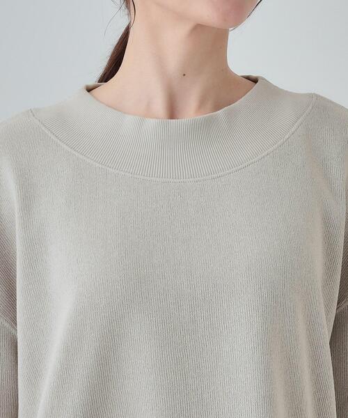 SHOO・LA・RUE（シューラルー）の「◆【S-LL】大人カジュアルに オフネックニットソー（Tシャツ/カットソー・レディース・グレー/ブラック/ブルーグリーン/ボルドー・01/02/03/04）」の11枚目の写真