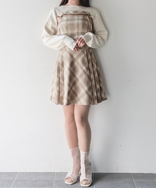 ショートニット×キャミワンピースセット NOMAE NOMAE ワンピース ショートニット×キャミワンピースセット