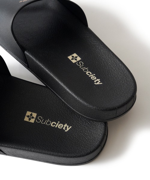 Subciety(サブサエティ)の「Shower sandals(サンダル・メンズ・ブラック・29cm/27cm/25㎝)」の2枚目の写真