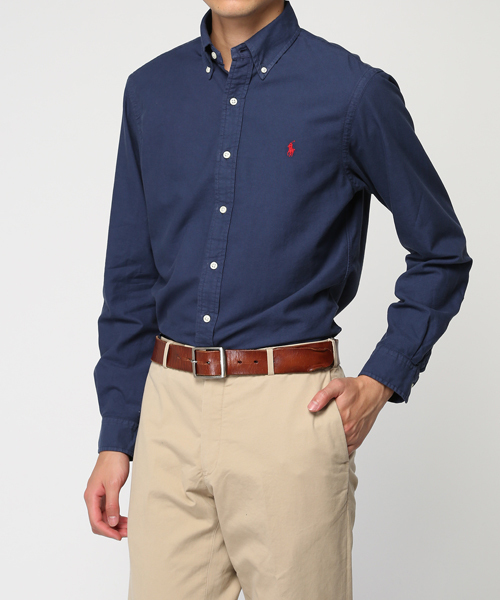 POLO RALPH LAUREN（ポロ ラルフ ローレン）の「スリム コットン オックスフォード シャツ（シャツ/ブラウス・メンズ・ネイビー/オレンジ/ブラック/グレー・XX-LARGE/X-LARGE/MEDIUM/LARGE/SMALL/X-SMALL）」の8枚目の写真