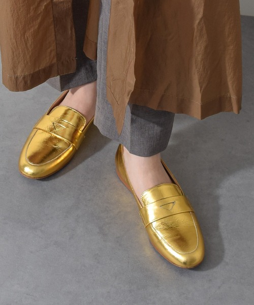 FABIO RUSCONI（ファビオルスコーニ）の「【FABIO RUSCONI】ラウンドトウベーシックローファー(F51629)（ローファー・レディース・ブラック/シルバー/ゴールド・36/37/38/35/39）」の3枚目の写真