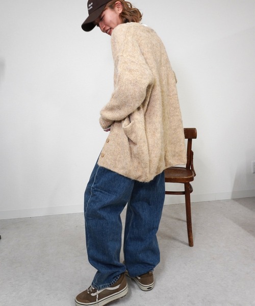 gossara(ゴサラ)の「【リアルバイ多数】アルパカ風カーディガン(カーディガン/ボレロ・レディース・杢グレー/アイボリー/ベージュ・FREE)」の17枚目の写真