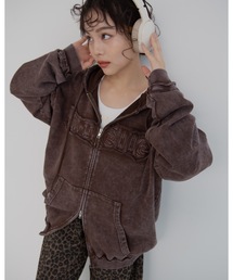 JUMELLE | pigment hoodie(パーカー)