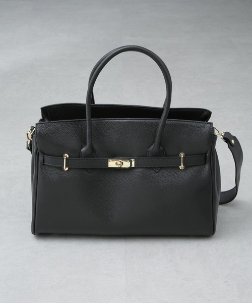 【WEB限定・美品】AULENTTI レザー 巾着 ビッグ トート 2way 黒 セール】AULENTTI/2WAY レザービッグトート（トートバッグ
