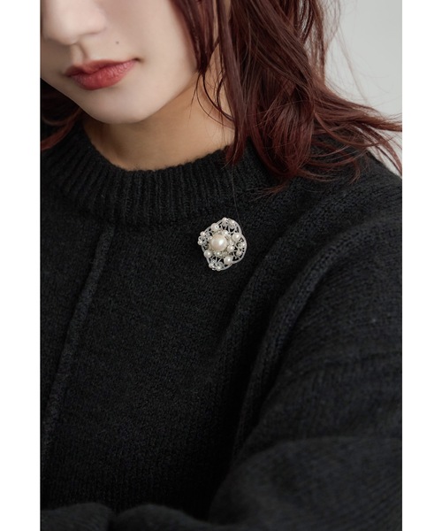 niana（ニアナ）の「メタルパールブローチ コサージュ フォーマル セレモニー 結婚式 二次会 謝恩会 入学式 卒業式 パーティー オケージョン（ブローチ/コサージュ・レディース・シルバー/ゴールド・FREE）」の12枚目の写真