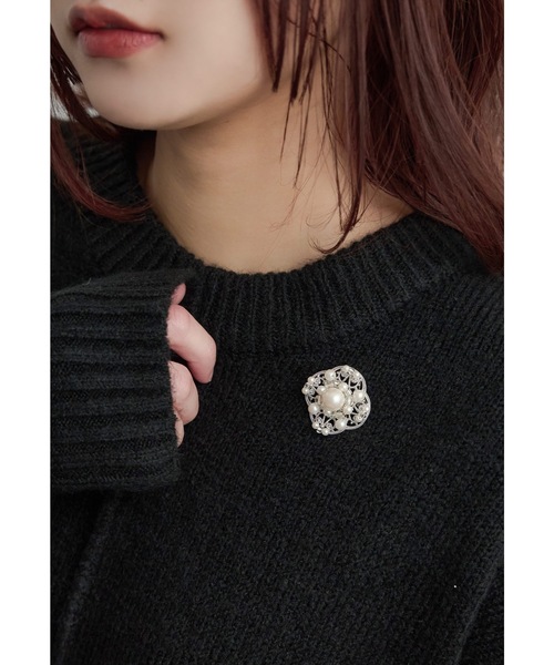 niana（ニアナ）の「メタルパールブローチ コサージュ フォーマル セレモニー 結婚式 二次会 謝恩会 入学式 卒業式 パーティー オケージョン（ブローチ/コサージュ・レディース・シルバー/ゴールド・FREE）」の11枚目の写真