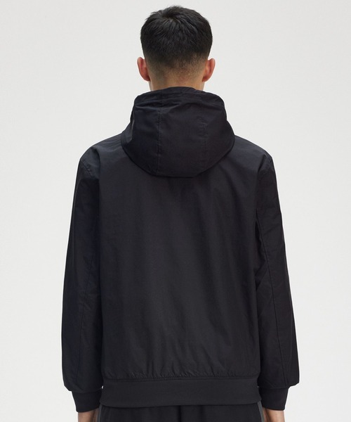 FRED PERRY(フレッドペリー)の「The Hooded Brentham Jacket/フーデットブレンサムジャケット(ブルゾン・メンズ・ブラック/サンドグレー・M/L)」の7枚目の写真