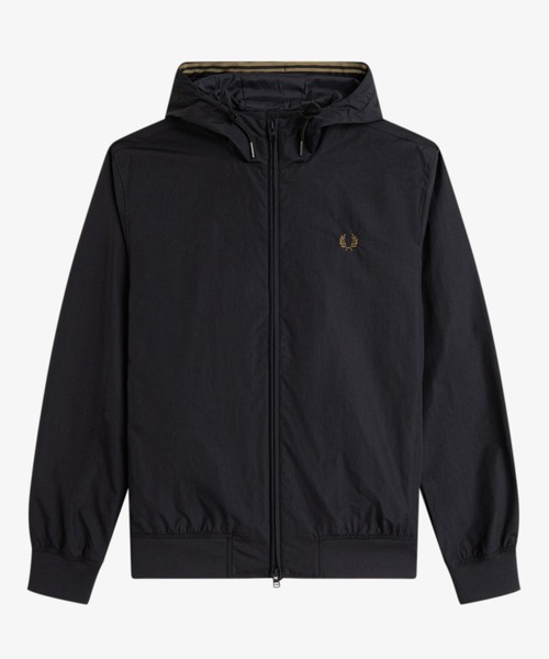 FRED PERRY(フレッドペリー)の「The Hooded Brentham Jacket/フーデットブレンサムジャケット(ブルゾン・メンズ・ブラック/サンドグレー・M/L)」の8枚目の写真