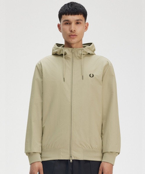 FRED PERRY(フレッドペリー)の「The Hooded Brentham Jacket/フーデットブレンサムジャケット(ブルゾン・メンズ・ブラック/サンドグレー・M/L)」の13枚目の写真