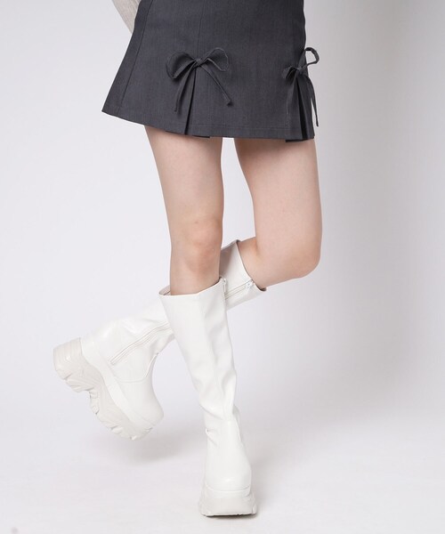 cs T&P(シーエスティーアンドピー)の「厚底ラバーストームロングブーツ(ブーツ・レディース・ブラック・S/M/L/LL)」の21枚目の写真