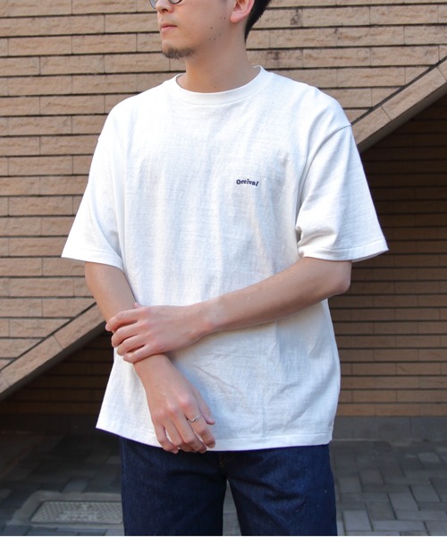ORCIVAL（オーシバル）の「ORCIVAL/オーシバル　エンブロイダリーショートスリーブTEE　EMBROIDERY SHORT SLEEVE T-SHIRT　OR-C0419 MIT（メンズ）（Tシャツ/カットソー・レディース・ブラック/サックスブルー/オフホワイト/ピンク・4/5）」の2枚目の写真