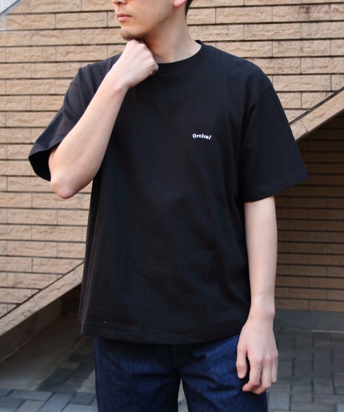 ORCIVAL（オーシバル）の「ORCIVAL/オーシバル　エンブロイダリーショートスリーブTEE　EMBROIDERY SHORT SLEEVE T-SHIRT　OR-C0419 MIT（メンズ）（Tシャツ/カットソー・レディース・ブラック/サックスブルー/オフホワイト/ピンク・4/5）」の11枚目の写真