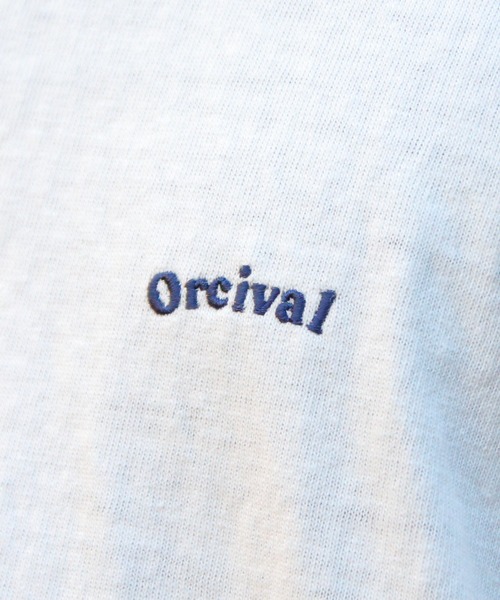 ORCIVAL（オーシバル）の「ORCIVAL/オーシバル　エンブロイダリーショートスリーブTEE　EMBROIDERY SHORT SLEEVE T-SHIRT　OR-C0419 MIT（メンズ）（Tシャツ/カットソー・レディース・ブラック/サックスブルー/オフホワイト/ピンク・4/5）」の9枚目の写真