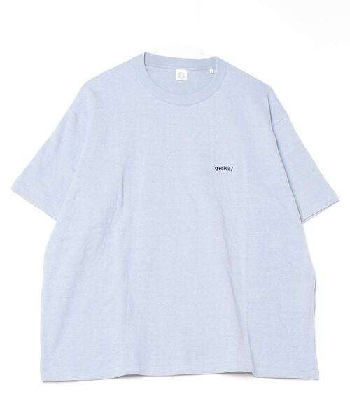 ORCIVAL（オーシバル）の「ORCIVAL/オーシバル　エンブロイダリーショートスリーブTEE　EMBROIDERY SHORT SLEEVE T-SHIRT　OR-C0419 MIT（メンズ）（Tシャツ/カットソー・レディース・ブラック/サックスブルー/オフホワイト/ピンク・4/5）」の17枚目の写真