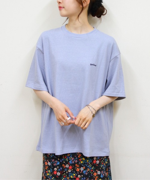 ORCIVAL（オーシバル）の「ORCIVAL/オーシバル　エンブロイダリーショートスリーブTEE　EMBROIDERY SHORT SLEEVE T-SHIRT　OR-C0419 MIT（メンズ）（Tシャツ/カットソー・レディース・ブラック/サックスブルー/オフホワイト/ピンク・4/5）」の22枚目の写真