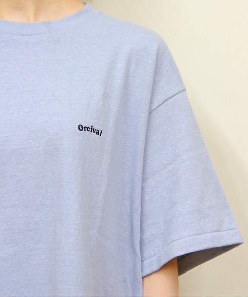 ORCIVAL（オーシバル）の「ORCIVAL/オーシバル　エンブロイダリーショートスリーブTEE　EMBROIDERY SHORT SLEEVE T-SHIRT　OR-C0419 MIT（メンズ）（Tシャツ/カットソー・レディース・ブラック/サックスブルー/オフホワイト/ピンク・4/5）」の16枚目の写真