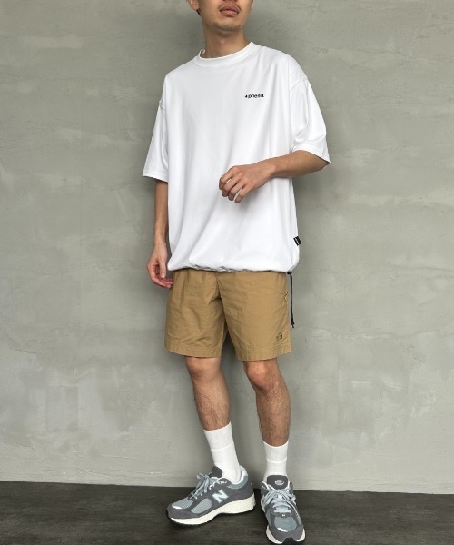 +phenix（プラスフェニックス）の「[＋phenix/プラスフェニックス] 別注 ワンポイント刺繍ロゴ ドローコードTシャツ（Tシャツ/カットソー・メンズ・ホワイト/ブラック/サックスブルー/グレー/ピンク・XL/L/M）」の21枚目の写真