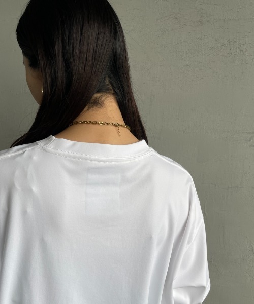 +phenix（プラスフェニックス）の「[＋phenix/プラスフェニックス] 別注 ワンポイント刺繍ロゴ ドローコードTシャツ（Tシャツ/カットソー・メンズ・ホワイト/ブラック/サックスブルー/グレー/ピンク・XL/L/M）」の17枚目の写真