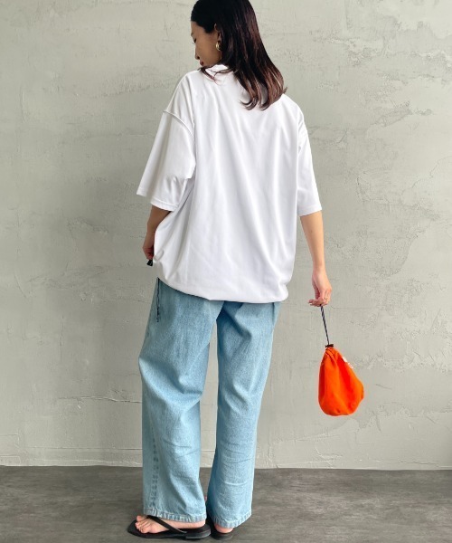 +phenix（プラスフェニックス）の「[＋phenix/プラスフェニックス] 別注 ワンポイント刺繍ロゴ ドローコードTシャツ（Tシャツ/カットソー・メンズ・ホワイト/ブラック/サックスブルー/グレー/ピンク・XL/L/M）」の14枚目の写真