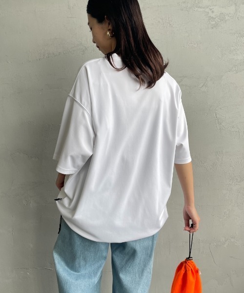 +phenix（プラスフェニックス）の「[＋phenix/プラスフェニックス] 別注 ワンポイント刺繍ロゴ ドローコードTシャツ（Tシャツ/カットソー・メンズ・ホワイト/ブラック/サックスブルー/グレー/ピンク・XL/L/M）」の11枚目の写真