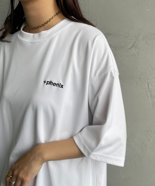 +phenix（プラスフェニックス）の「[＋phenix/プラスフェニックス] 別注 ワンポイント刺繍ロゴ ドローコードTシャツ（Tシャツ/カットソー・メンズ・ホワイト/ブラック/サックスブルー/グレー/ピンク・XL/L/M）」の15枚目の写真