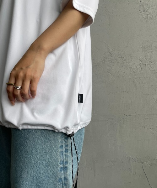 +phenix（プラスフェニックス）の「[＋phenix/プラスフェニックス] 別注 ワンポイント刺繍ロゴ ドローコードTシャツ（Tシャツ/カットソー・メンズ・ホワイト/ブラック/サックスブルー/グレー/ピンク・XL/L/M）」の16枚目の写真