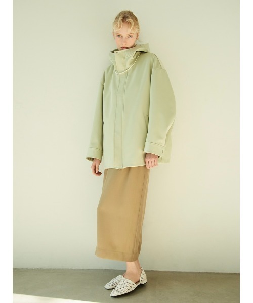 Mila Owen（ミラオーウェン）の「ボンディングフーディブルゾン