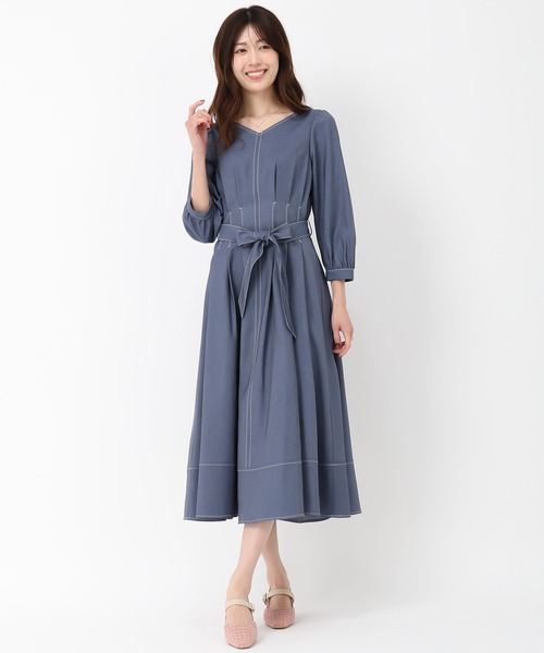 MISCH MASCH(ミッシュマッシュ)の「ポリデニムワンピース(ワンピース・レディース・ブルー/グリーン/ネイビー・M/S)」の10枚目の写真