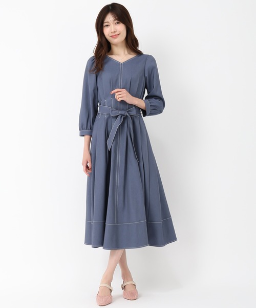 MISCH MASCH(ミッシュマッシュ)の「ポリデニムワンピース(ワンピース・レディース・ブルー/グリーン/ネイビー・M/S)」の12枚目の写真