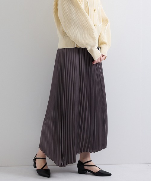 ketty(ケティ)の「ビンテージサテンプリーツスカート≪手洗い可能≫(スカート・レディース・ライトグレー/ブラウン/ブラック/ブルー・M)」の4枚目の写真
