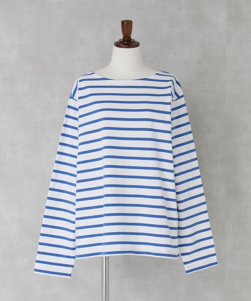 n'OrLABEL（ノアールレーベル）の「『ボーダーバスクロンT』（Tシャツ/カットソー・レディース・グリーン/ブラック/ベージュ/ブルー・2/1）」の19枚目の写真