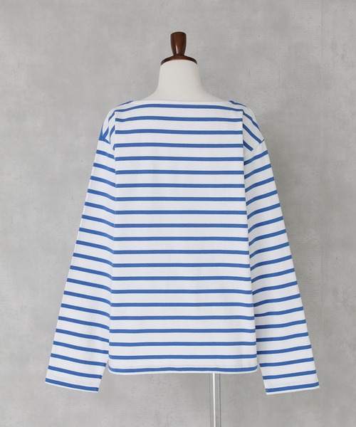 n'OrLABEL（ノアールレーベル）の「『ボーダーバスクロンT』（Tシャツ/カットソー・レディース・グリーン/ブラック/ベージュ/ブルー・2/1）」の21枚目の写真