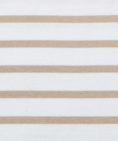 n'OrLABEL（ノアールレーベル）の「『ボーダーバスクロンT』（Tシャツ/カットソー・レディース・グリーン/ブラック/ベージュ/ブルー・2/1）」の13枚目の写真