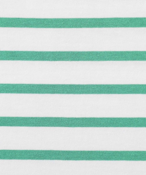 n'OrLABEL（ノアールレーベル）の「『ボーダーバスクロンT』（Tシャツ/カットソー・レディース・グリーン/ブラック/ベージュ/ブルー・2/1）」の6枚目の写真