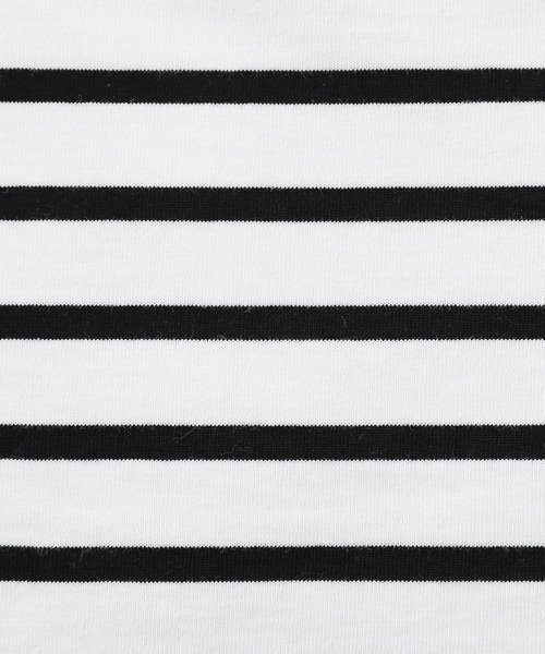 n'OrLABEL（ノアールレーベル）の「『ボーダーバスクロンT』（Tシャツ/カットソー・レディース・グリーン/ブラック/ベージュ/ブルー・2/1）」の8枚目の写真