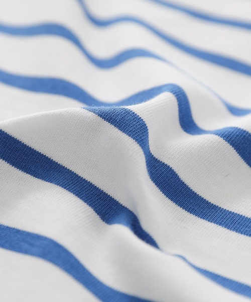 n'OrLABEL（ノアールレーベル）の「『ボーダーバスクロンT』（Tシャツ/カットソー・レディース・グリーン/ブラック/ベージュ/ブルー・2/1）」の11枚目の写真