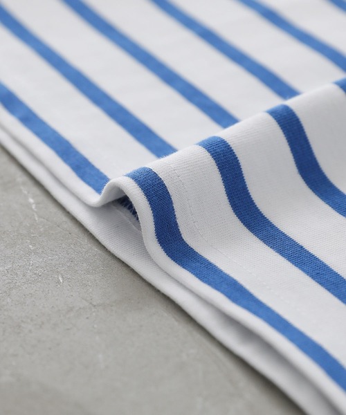 n'OrLABEL（ノアールレーベル）の「『ボーダーバスクロンT』（Tシャツ/カットソー・レディース・グリーン/ブラック/ベージュ/ブルー・2/1）」の12枚目の写真