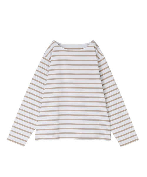 n'OrLABEL（ノアールレーベル）の「『ボーダーバスクロンT』（Tシャツ/カットソー・レディース・グリーン/ブラック/ベージュ/ブルー・2/1）」の14枚目の写真